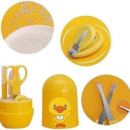 Joy Buzz Baby Grooming Kit with Nail Scissors, Trimmer, and Safety Care Tools | Complete Nail Care Set for Infants | Safe and Easy to Use | Yellow, Set of 1-image-83