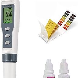 amiciSense Water Quality Tester, 3 in 1 TDS Temperature & PH Meter for Drinking Water Monitoring with Calibration Function and 3*PH Buffer Powder-image-40