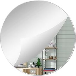 True Flair Silver Acrylic Mirror for Art and Craft Purpose Painting | Round Circle Mirror for Lippan Art, and Many More | 8 Inch X 8 Inch Pack of 1-image-6