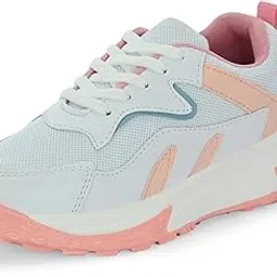 knoos Women's Synthetic Leather Casual Lace Up Walking Sneakers-picture-4