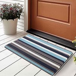 Obsessions Anti Skid Polyester Outdoor Mat, (L) 60 x (W) 40 cm, L.Blue & Navy-image-36