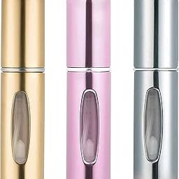 Dfsucces Portable Mini Refillable Perfume Atomizer Bottle, 5Ml Empty Spray Bottle, Scent Pump Case for Traveling and Outgoing (3 Pack) - Multicolour-picture-5