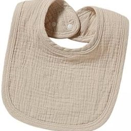CALANDIS™ 2xBaby Muslin Bibs Adjustable Buckle Baby Feeding Bibs Soft for Babies Newborn Khaki | Baby | Feeding | Baby Bibs & Burp Cloths-image-27