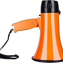 Lyla Handheld Bullhorn Megaphone Speaker Baseball with Microphone 25W Alarm Siren-3