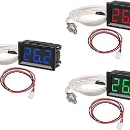 K Type Thermometer Easy to Use -30-800 Degrees for Garden Office Guitar Room Red-picture-18