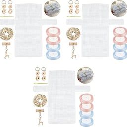 HASTHIP® Plastic Mesh Canvas Sheet for Bag Making Cross Stitch Screen DIY Crafts Acrylic Yarn Crafting Knit Crochet Kit Projects Gift Girls 3PCS-image-15