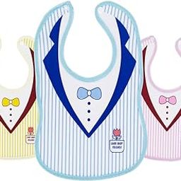 The Cheeky Kidzz Baby Waterproof Feeding Bibs Apron for Babies Girls Boys Drool Bibs with Snaps Set Combo-0