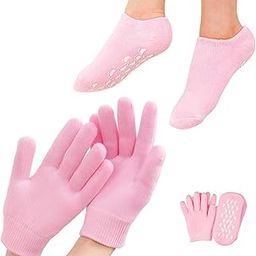 STAREWA Spa Gel Socks and Gloves Winter Care For Girls And Womens | Moisturizing Silicon Gel Combo For Hands Feet | Full Hand/Heel/Feet Protector Silicone Ultra-Soft | Repair Dry Cracked Skin (2 Pair)(MULTI Colour)-picture-5