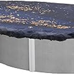 Blue Wave 12-ft x 24-ft Oval Leaf Net Above Ground Pool Cover-image-88