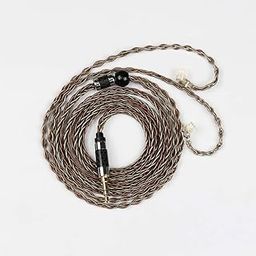 Senlee 8 Core Single Crystal Copper Sliver Foil Braided Upgrade Earphone Replacement Cable Detachable Earphone Cable 2PIN 3.5MM Plug for KZ ZS10 Pro ZSX ZSN Pro AS16 CCA CA4 A10(3.5MM Plug, C Pin)-picture-30