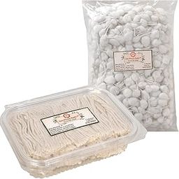 Om Phool Batti Cotton Wicks for Diya Batti, Handmade Round Batti and Long Wicks for Puja, 1100 pcs in Each, (Combo Pack of 2, White)-image-92