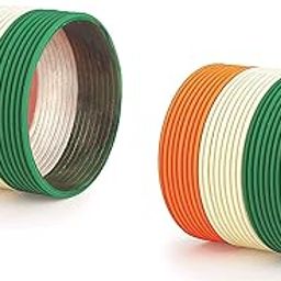 Plain Tri Colour Color Metal BangIes Set For Women/Girls/Kids | Independence Day | Republic Day | Tiranga Colours Bangle set | Bangles | Chudi Set-image-20