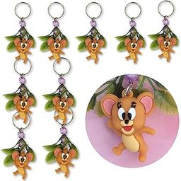 Paper Treat 12 Pcs Cartoon Jerry Rubber Keychain & Keyring – For Bags, Bike, Car, Home, School | Cute & Aesthetic Anime Key Chain & Key Ring for Kids, Boys, Girls, Men & Women-image-74