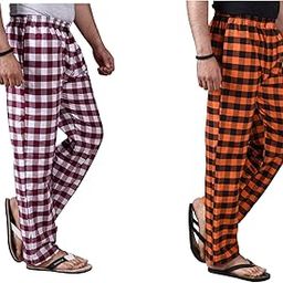 Printed Comfort and Style Combined: Cotton Men's Pajamas Pack of 2, (N725) Multicolour-image-76