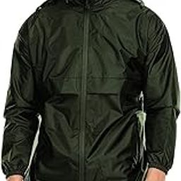 Raincoat/Windcheater Convertible Backpack 2 in 1 - Ultra-Lightweight Best Trekking Bags and Unisex Design, 30L - Green-picture-27