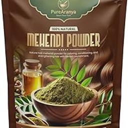 PureAranya Premium Ayurvedic Herbal Henna Powder for Hair Color, Nourishment, Smooth, Silky and Shiny Hair | (Mehandi) for Hair, Hands & Feet | 100 gm (Pack of 3)-image-83
