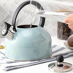 THE STYLE SUTRA Whistling Kettle 2.5 L Large Capacity Loud Whistle for Kitchen Hiking Travel-image-87