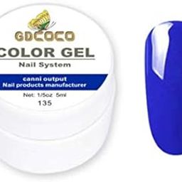 GDCOCO 5ml nail UV Gel soak off UV LED Nail Art Pure Color Gel paint color UV gel polish (GD-CG-5ml-135)-image-64