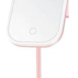 Banira LED Makeup Mirror with Storage, Rotating Desktop Vanity Mirror, Adjustable Dimmer, USB Powered-image-12