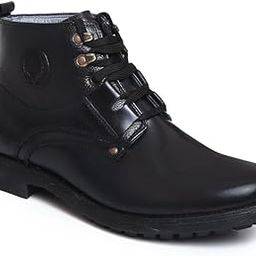 Genuine Leather Men's Ankle Boots With Laces ZA-4701 for office/party/hiking | Tinted Leather With ankle support and Lightweight and Slip Resistant Sole-image-58