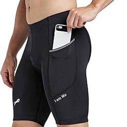 Gym Compression Men's Skin Tight Shorts with Mobile Pocket for Gym, Running, Cycling, Swimming, Basketball, Cricket, Yoga, Football, Tennis, Badminton & Many More Sports-image-63