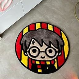 BEYOND PRODUCTS 2X3ft Handmade New Zealand Wool Rug-Luxury Hand Tufted Carpet for Hall,Anti Skid,Soft,Carpets & Mattress for Living Room,Custom Mat for Floor,Main Character Energy (Harry Potter)-image-1