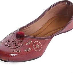 Brown Rajasthani Juti Mojari Jutti for Women-image-16