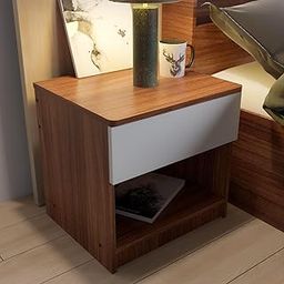 NEUDOT CALTON BST | Engineered Wood | Bedside End Table with 1 Drawer Storage | Night Stand for Bedroom Living Room Home | Premium Craftmanship | Leon Teak Finish | DIY(Do-It-Yourself)-image-59