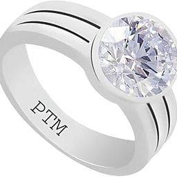 925 Sterling Silver Zircon (American Diamond) 3.25 Ratti or 3 cts to 10.25 Ratti or 9.35 cts Astrological Gemstone Bis Hallmark Ring for Men & Women-8