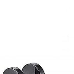 Stainless Steel Black Piercing Kaju Clip on Screw Bali Stud Ear rings set Earring Pierced Earrings for men boys boyfriend girls kids PACK OF 2-image-71