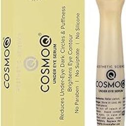 Cosmoq Under Eye Serum, 15ml | Reduces Dark Circles & Puffiness, Brightens Eye Contour | Under Eye Roll On For Men & Women pack of 1-35