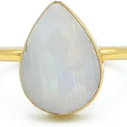 dua Rainbow Moonstone Pear Ring – Ethereal White Crystal Ring for Women-picture-46