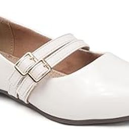 elle Women Double-Strap Pointed-Toe Mary Jane Fltas-picture-20