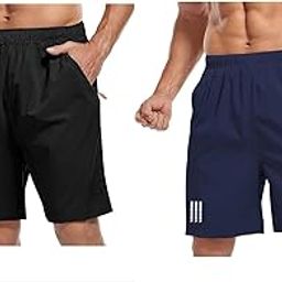 Boxer Shorts for Men |Regular Fit Ultralight All Day Lycra Blend Short with Two Side Zipper Pockets (C24)-image-63