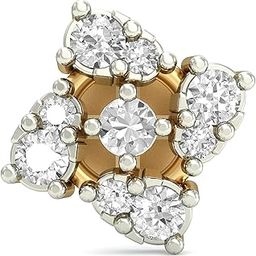 Aucent by PC Jeweller The Illana 18KT Yellow Gold and Diamond Nose Pin-image-76