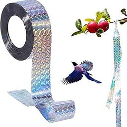 Bird Scare Tape Ribbon - 2.4cm x 100m, Double Sided Reflective Ribbon for Keeping Birds Away from House, Garden, and Outdoor Spaces-22
