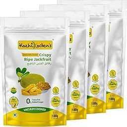 Kozhikoden's Jackfruit Ripe Chips | Authentic Kerala Flavor | 400g (Pack of 4 x 100g) | Vacuum-fried, Crispy Snack | Naturally Sweet | Made with 100% Pure Oil | Made With Organic Ripe Jackfruit-image-30
