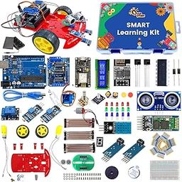 Quad Store Smart Learning Robotics IOT Kit for Starters to Advance level users compatible with Arduino IDE and Uno R3-45