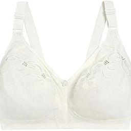 Women's Cotton Blend Non Padded Wire Free Full Cup Coverage Everyday Bra-image-8