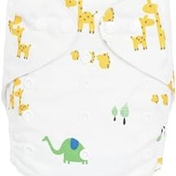 Zingle Leakage-Proof Advanced Cloth Diapers for Babies, High Absorbent Cotton 1 Reusable Diaper and 1 Insert Pad, Washable Cloth Diaper, 0-3 Years, (5-18kg), Freesize, Adjustable, Reduces Rash-image-87