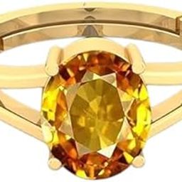 पंचधातु की अंगूठी Yellow Sapphire Panchdhatu Ring Adjustable Pukhraj Ki Anguthi Sri Lankan Kanakapushyaragam Stone Ring Elegant & Precious येलो सफायर स्टोन ओरिजिनल सर्टिफाइड पुखराज रत्न की अंगूठी-image-24