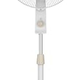 Bajaj Shield Series Robusto High Speed 400mm Pedestal Fan for Home | DuraStorm Technology | Surge Protection | 100% Copper Motor | High Air Delivery | 3 Years Warranty 【Beige & White】-image-3
