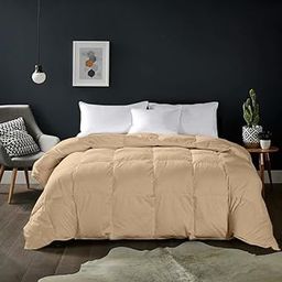 KASHILON Luxury Soft and Fluffy 200 GSM King Size (92" x 106") Comforter, Quilted with Corner Tabs for All Season-Lightweight Breathable Brushed Microfiber, Machine Washable - Ivory-21