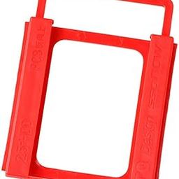 GAH 2.5" to 3.5" SSD/HDD Hard Drive Tray Mounting Adapter Bracket Holder (5.20x3.94x0.55 inch) in Red Color-7