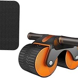 HEAVENGLOW Automatic Rebound Abdominal Wheel,Ab Roller Wheel for Unisex Office Training Orange-11