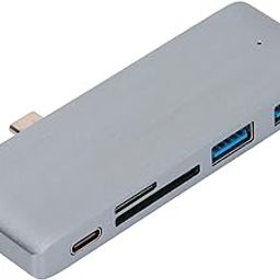 Powered USB Hub, Plug and Play 5 in 1 Portable USB C PD Hub Quickly Charge Your Grey-image-31