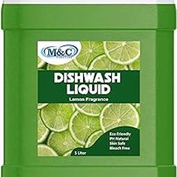 M&C HOMECARE NEEM Dishwash Anti Bac Liquid AND Anti Smell Liquid Dish Cleaning Gel (NEEM, 5 L)-image-5