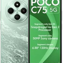 POCO C75 5G, Enchanted Green (4GB, 64GB)-32