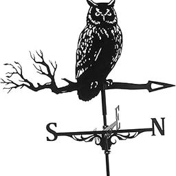 CLUB BOLLYWOOD® Retro Iron Black Owl Weathervane Fence Mount Weather Vane Barn Ornament|Home & Garden | Yard, Garden & Outdoor Living | Garden D?©cor | Weathervanes|1 Piece Weather Vane-image-59