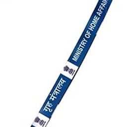 SPG Ministry of Home Affairs Lanyard 16 mm polyester Neck strap with metal clamps & ID CARD Holder | Durable & stylish MHA Lanyard for Office, Events, Confference, Government use (37 Length)-image-83